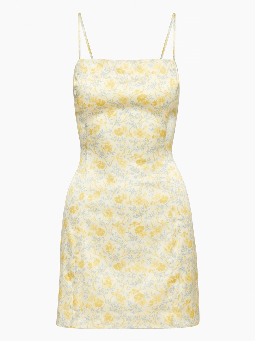 ARITZIA Sunday Best Yellow Floral Mini Dress